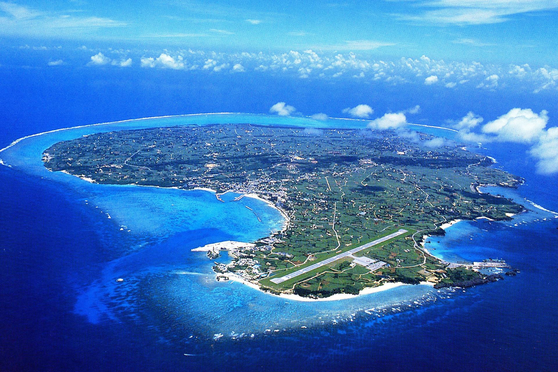 与論島（空撮）